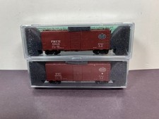 Deluxe Innovations N Scale Train 14020 AAR Spec Box Car NYC SYSTEM 2 PACK Set