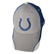 Reebok Indianapolis Colts NFL Team Apparel Baseball Cap Hat Flex Fit L XL