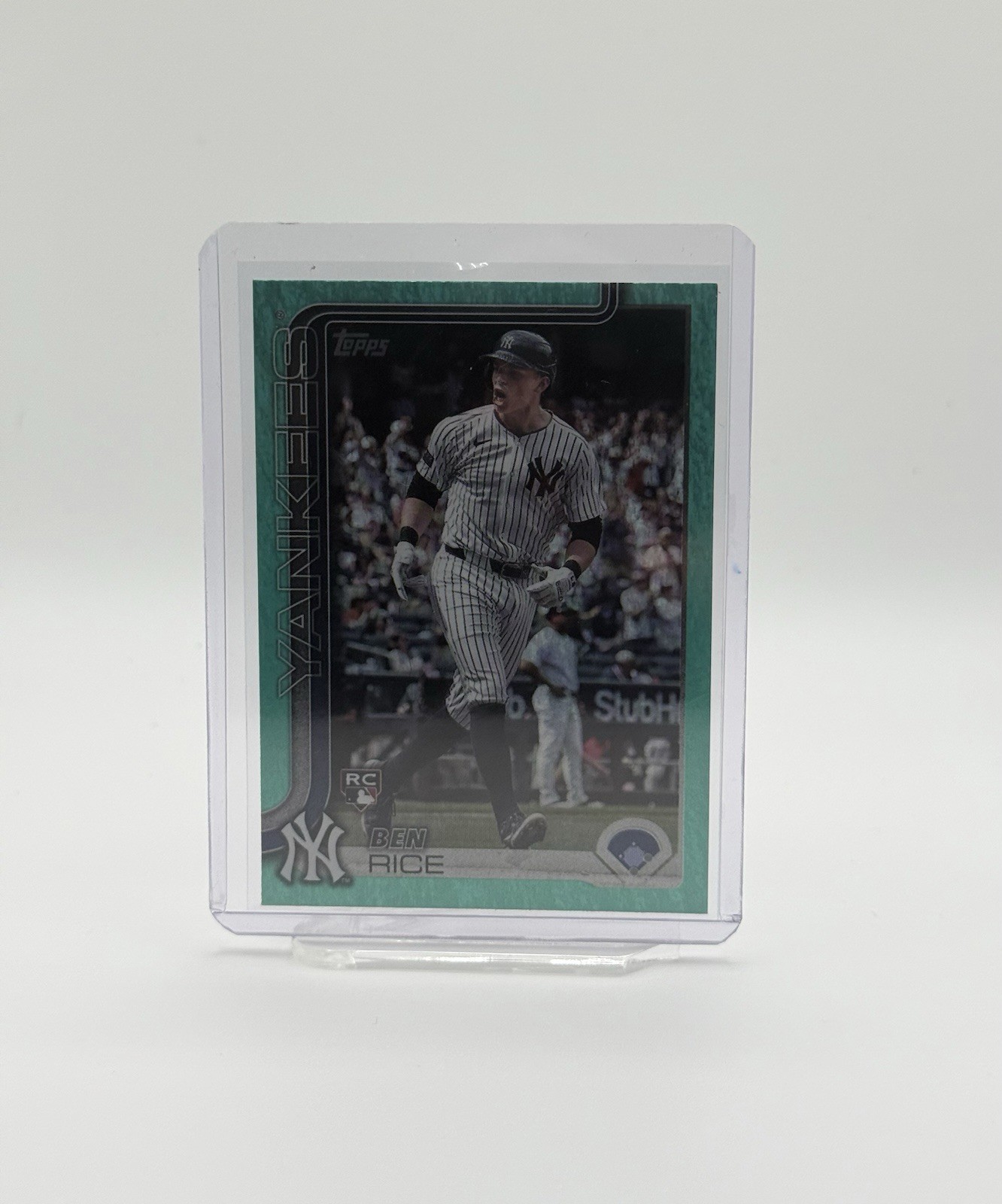 2025 Topps Series 1 Ben Rice Rookie Card Aqua Holo Foil SP # 337 RC Yankees