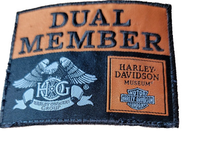 New Harley Davidson Motorcycles Dual Member Owners Group Jacket Vest Patch