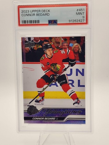 2023-24 Upper Deck Series 2 Connor Bedard Young Guns PSA 9 #451