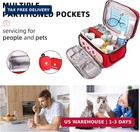 First Aid Bag Empty, 5-Set with Large Medical Organizer, 3 Portable Pouches &...