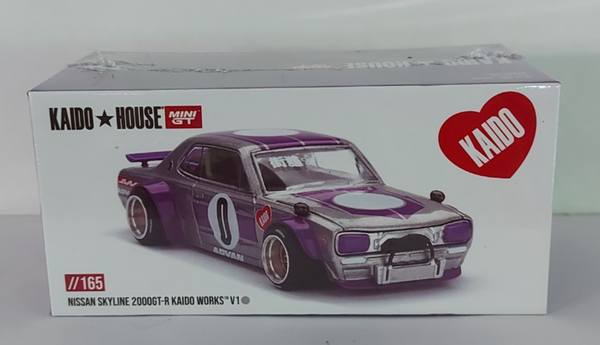 Mini Gt Kaido House Nissan Skyline 2000GT-R Kaido Works V1 Scale 1:64 #165-image