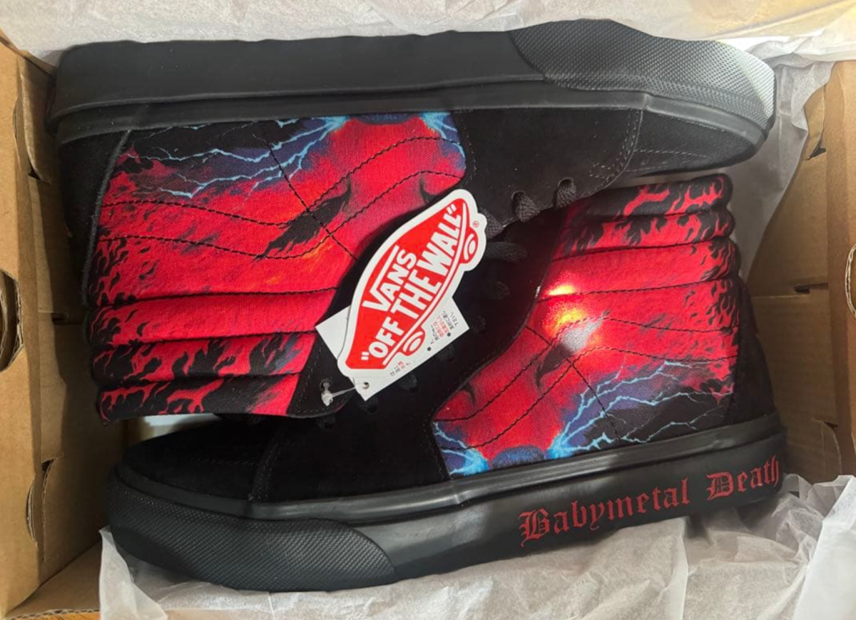 VANS × BABYMETAL SK8-HI – Black/Red – Japan Exclusive – US Sizes
