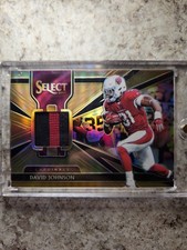 2018 Panini Select Swatches David Johnson #1 Cardinals Copper Prizm /50
