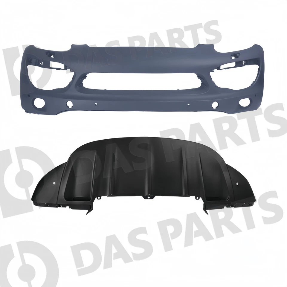 Complete Front Bumper Cover Grille Kit w/Valance Fit 2011-2014 Porsche Cayenne Foto 4 de 4