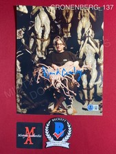 David Cronenberg autographed signed 8x10 photo Director pose Beckett COA