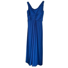 Alex Evenings Midnight Blue Sparkle Ruched Waist Gown Formal Evening Dress 4
