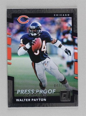 2017 Panini Donruss Press Proof Silver 42/100 Walter Payton #237 HOF 00ka