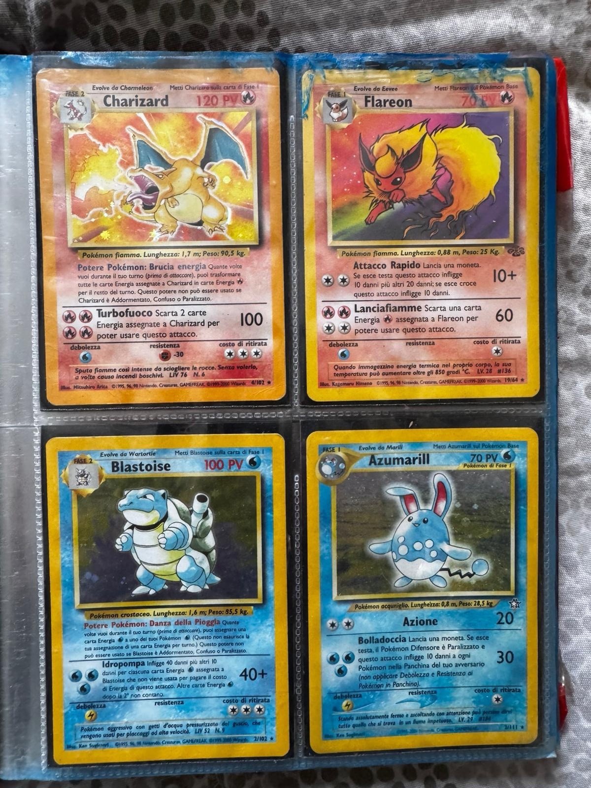 Wizards of the Coast Lotto carte Pokémon vintage ITA Base/Jungle/Neo