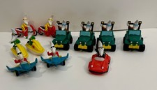 McDonalds Mac Tonight Moon Man Toy Figure Lot 11 pcCar Jeep Plane Jetski Scooter