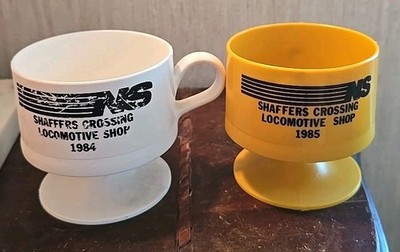 Norfolk Southern Railroad Shaffers Crossing Locomotive Shop 1985 & 1984 Pair 