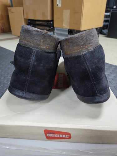 Clarks Wallabee Boot Negro Gamuza Cuero Hombre Zapato TALLA: 11 Wu-Tang - USADO - Imagen 7 de 10