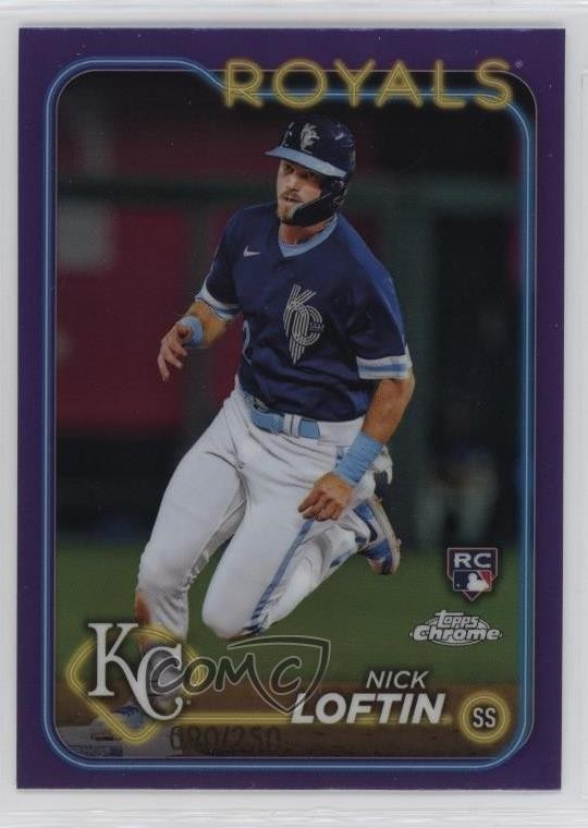2024 Topps Chrome Purple Refractor 20/250 Nick Loftin #183 Rookie RC 0gj3