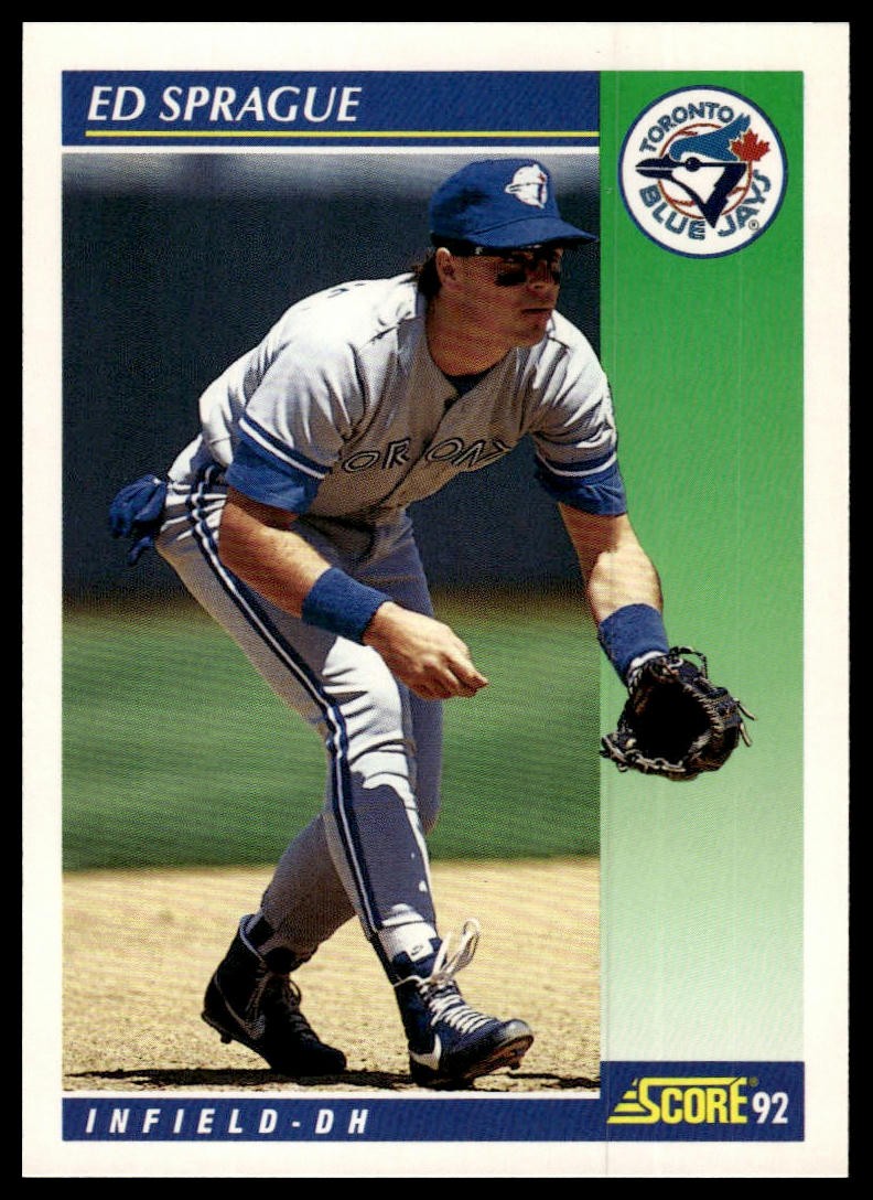 1992 Score #504 Ed Sprague Toronto Blue Jays