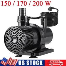 150W-200W Submersible Water Pump for Koi Pond Pool Waterfall Fountains Fish Tank