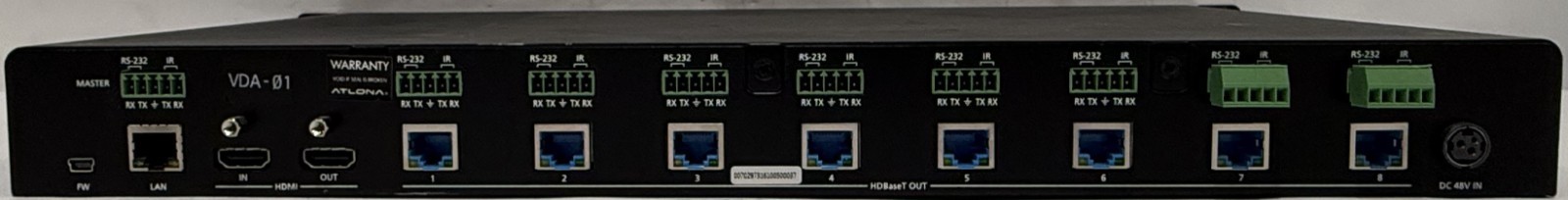 Atlona 4K/UHD HDMI to 8-Output HDBaseT Distribution Amplifier - AT-UHD-CAT-8