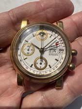 Lemania 5100 Rare Movement Automatic Chronograph Good Working For Parts