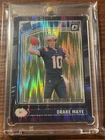 2024 Panini Donruss Optic - Rated Rookie Drake Maye #229 Purple Shock Prizm (RC)