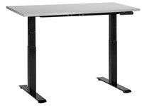 Elektrisch HöHenverstellbarer Schreibtisch Usb Grau/Schwarz 120X72 Cm Destines