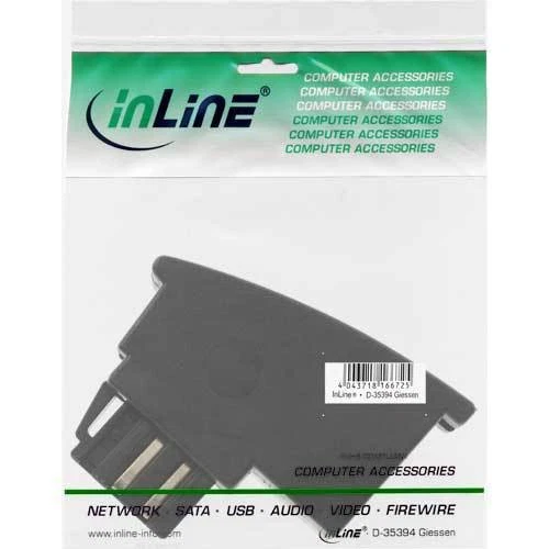 3 adaptadores InLine TAE-N TAE-N St->RJ11 Bu 6P4C negro - Imagen 2 de 2