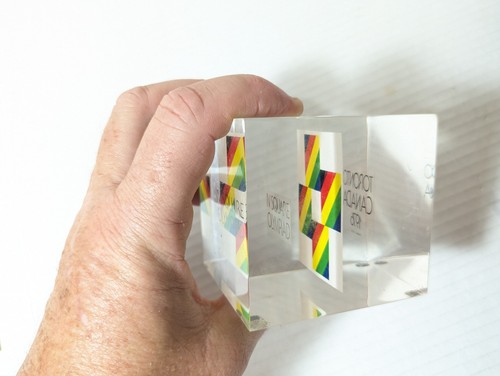 Vintage Acrylic 1976 Olympiad Souvenir IV SQUARE OLYMPIAD TORONTO Cube - Picture 10 of 15