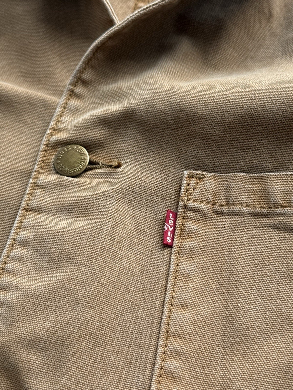 Levi’s Engineer Chore Canvas Worker Jacket Men Si… - image 9