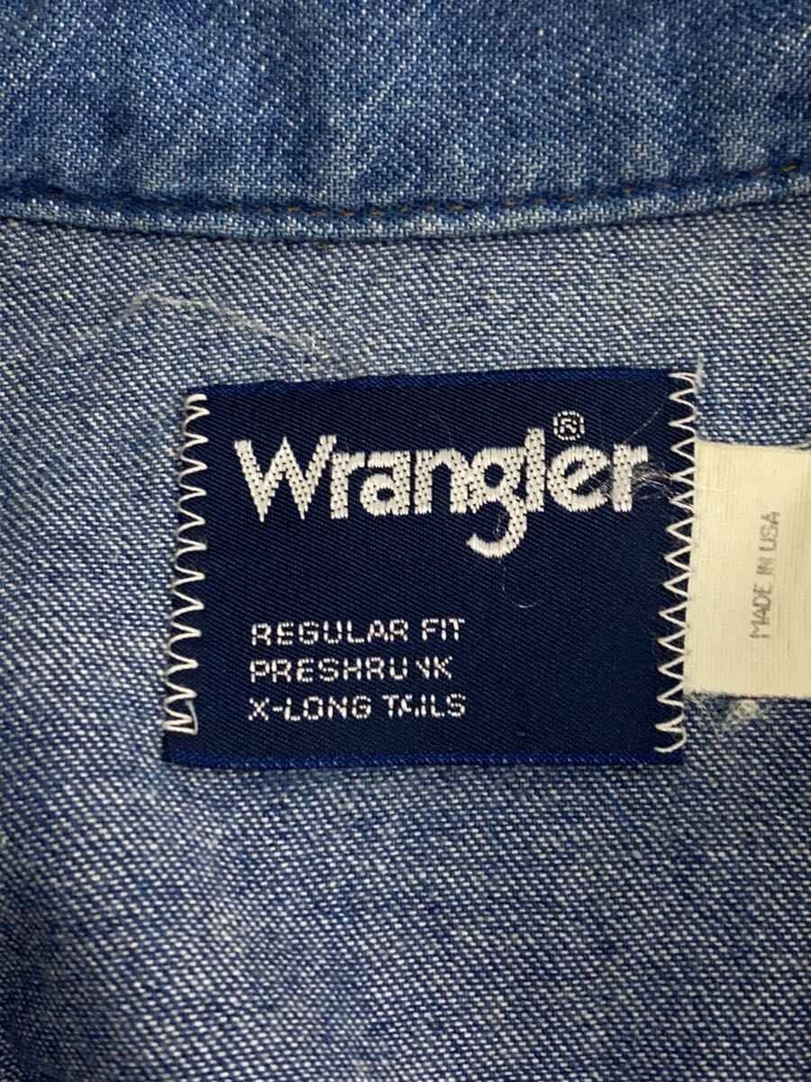 WRANGLER Long Sleeve Shirt Cotton IDG Made in USA thumbnail 3