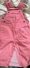 Carhartt Pink Bib Overalls Embroidered Shine Girls 24M Excellent Condition — photo 2
