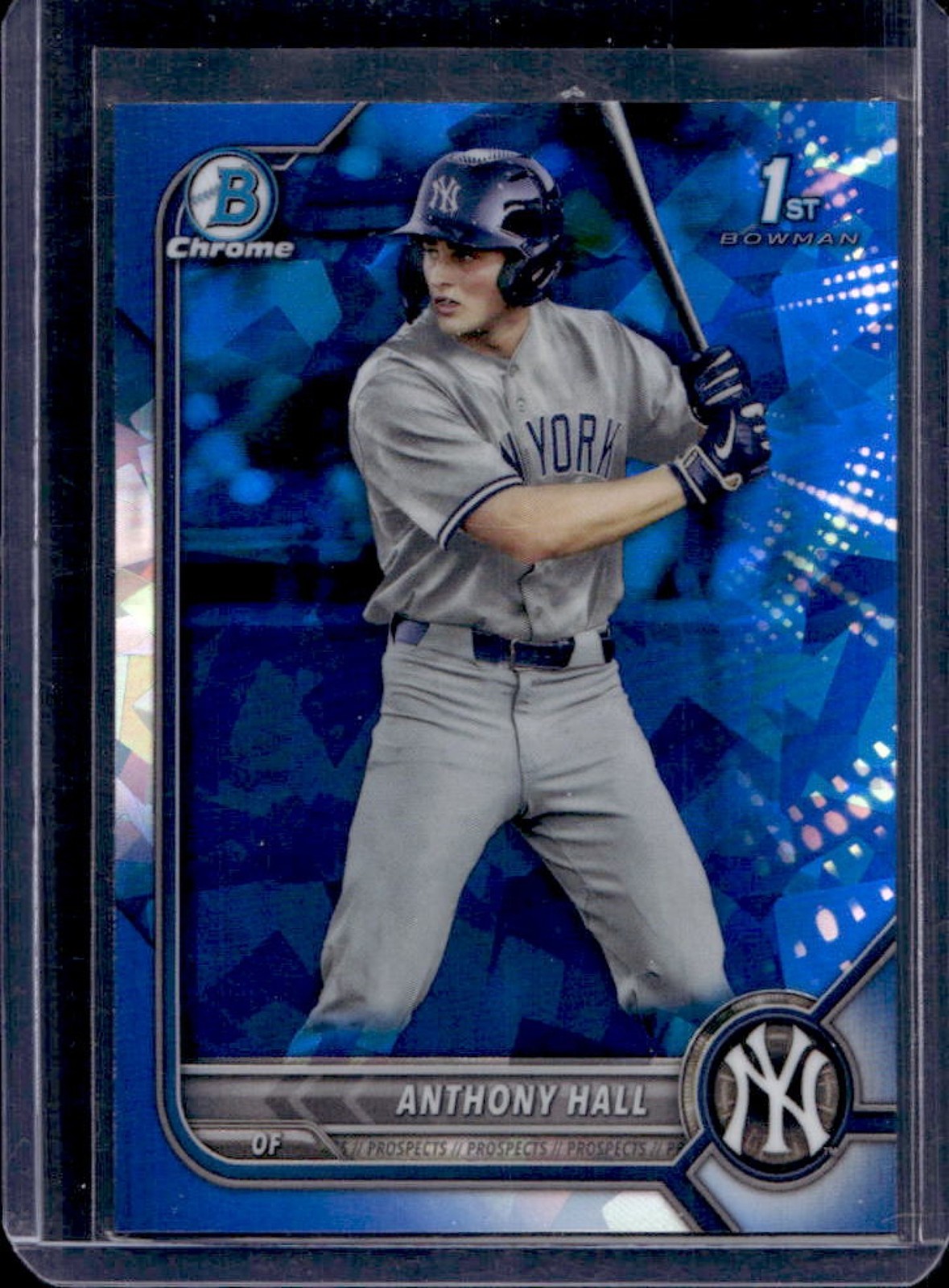2022 Bowman Draft Sapphire Anthony Hall Chrome 1st #BDC-97 Yankees