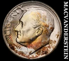 1954-S Silver Roosevelt Dime - Choice Gem Brilliant Uncirculated  Color  #G8378