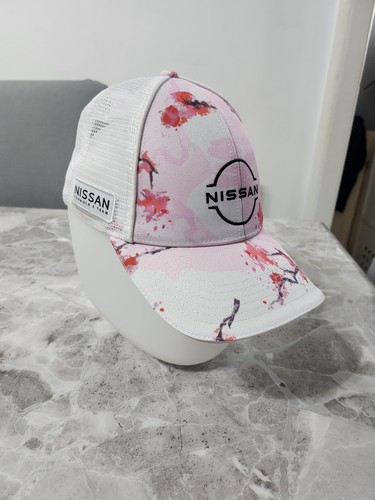 Damen Nissan Nismo Formel E Cap Pink Weiß Sakura Neu mit Etikett