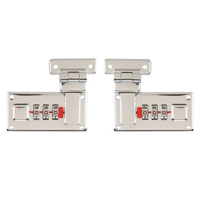 2PCS 3-Digit Combination Lock Tool Box Luggage Briefcase Replacement Silver