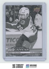2025-26 Upper Deck UD Canvas Black & White Ross Colton #C-79 Colorado Avalanche