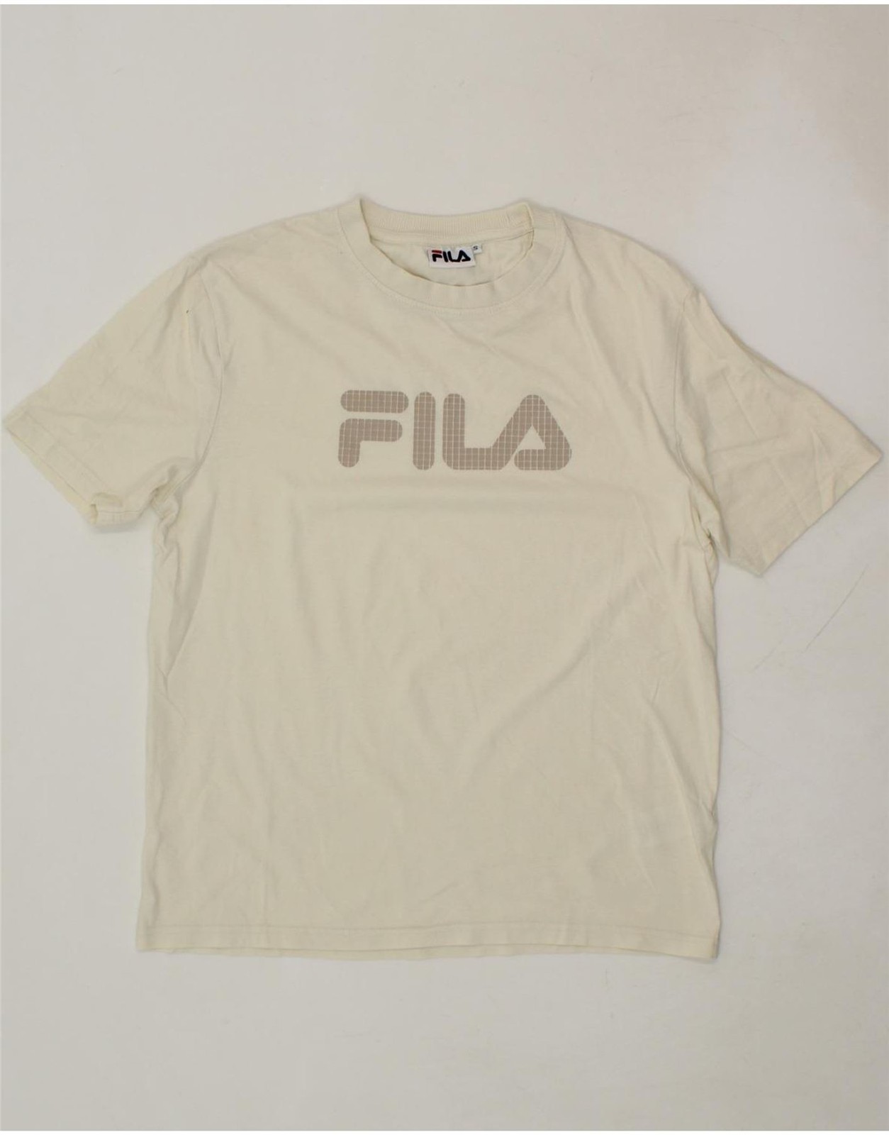 FILA Maglietta Uomo Grafica Top Piccolo Bianco Cotone BY06