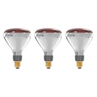 Technik Halogen-Infrarot-WäRmelampe R125 E27 250W Teilrot Dimmbar 3 StüCk