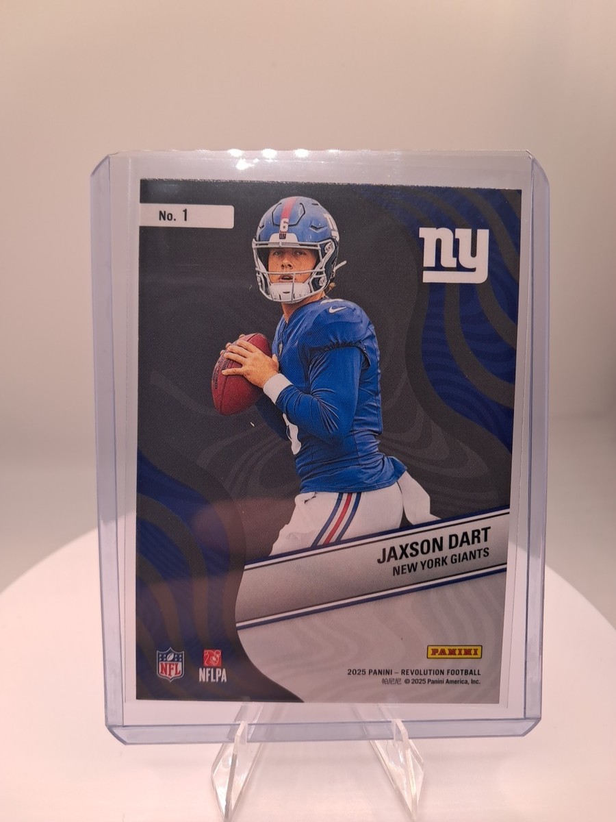 2025 Panini Revolution Jaxson Dart Rookie New Wave, #1 Giants RC