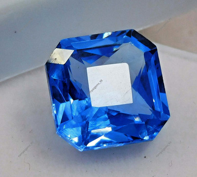 9 Ct+ NATURAL Extremely Blue Aquamarine Radiant Cut Certified Loose Gemstone