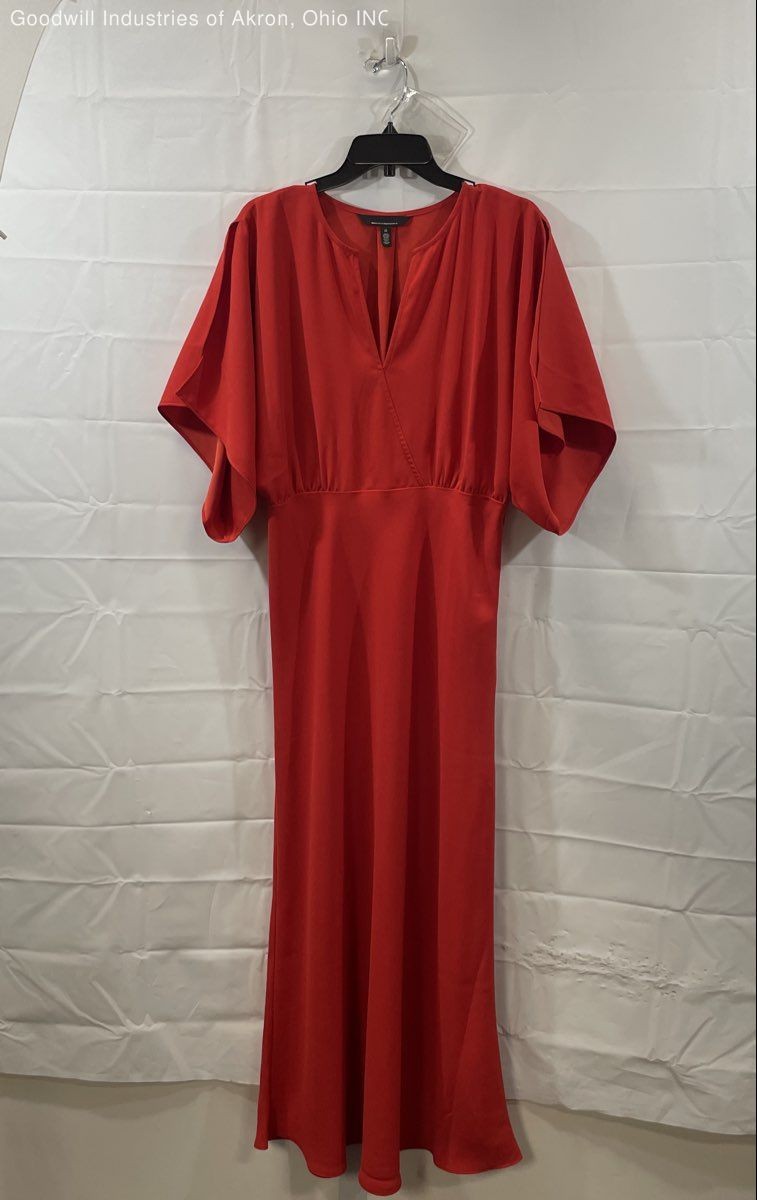 red dress white house black market Long Strapless Prom Dress with Cut Outs 6842H Black / XSmall