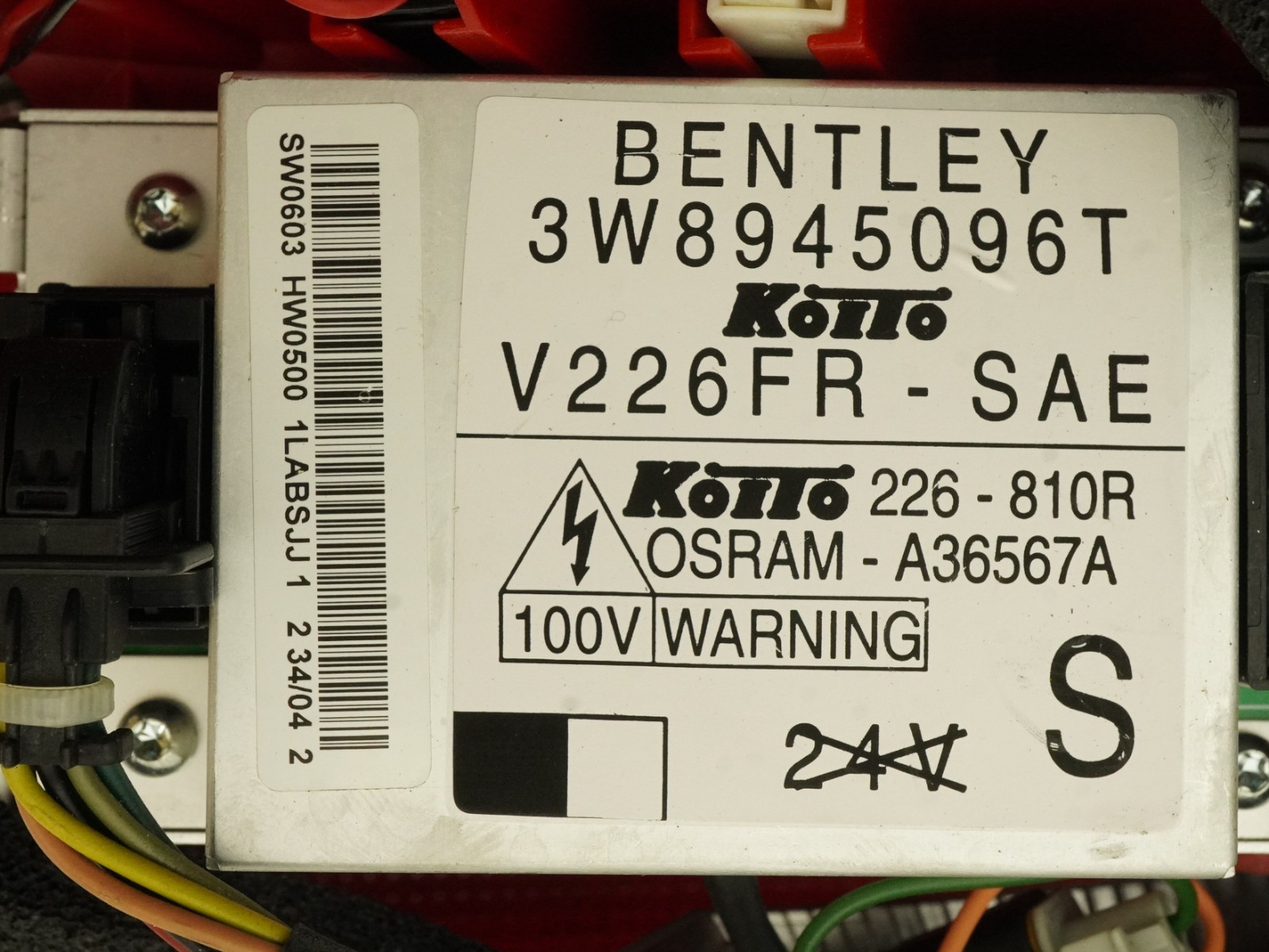 03-09 Bentley Continental GT GTC Tail Light Rear Right Passenger 3W8945096T OEM