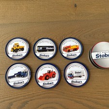 6 Eddie Stobart ‘World Of Stobart’ Drinks Coasters and Presentation Tin