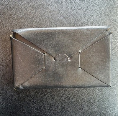 irose Long Black Seamless Genuine Leather Wallet Japan Good Used Condition