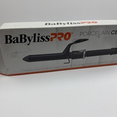 BABYLISS PRO 1'' PORCELAIN CERAMIC  SPRING CURLING IRON