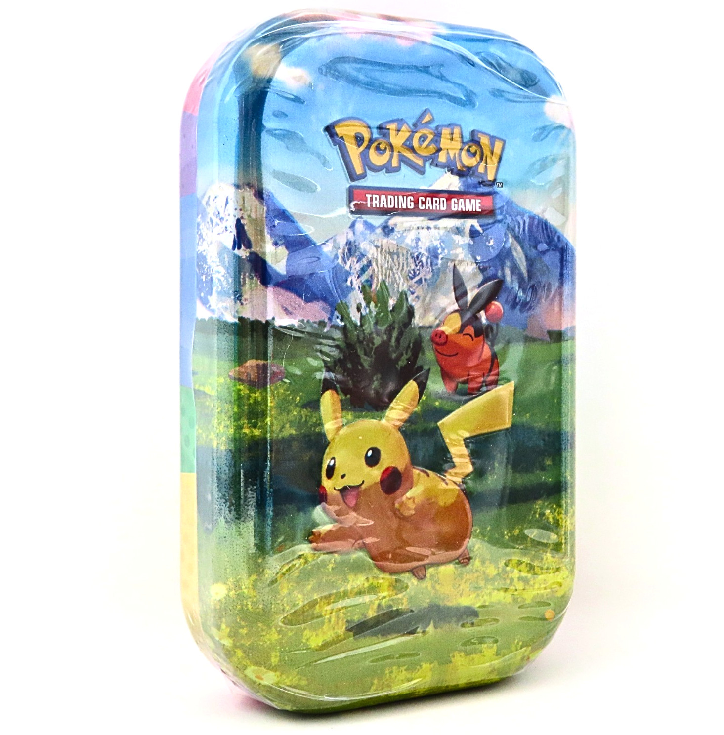 Pokemon TCG Mini Tin Pikachu Sealed 2 Booster Packs Sticker Sheet Collectible
