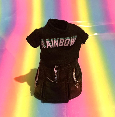 Rainbow & Shadow High Puppe MIX KLEIDUNG TOP ROCK Set Outfit MINNIE BERRIE Konvolut