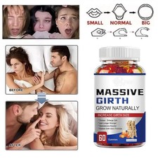 Male Enhancement Gummies Booster  Thicker Last Longer Stronger Bigger 60 Gummy