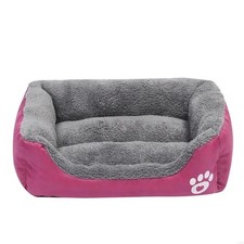 Pet Bed with Furry Cushion   Soft Non-Slip Dog Sofa Basket Nest for Puppies
