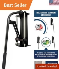 Wall Mounted Aluminum Can Crusher Heavy Duty   Tin and Plastic Bottle Smasher...