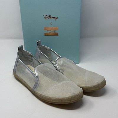 Toms Alpargata Women s 8 Disney Cinderella Glitter Mesh