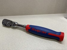 Snap-on Tools New 38 Red Blue Usa Style Hard Grip Flex Head Ratchet Fhfd80a Snap-on Tools New 38 Red Blue Usa Style Hard Grip Flex Head Ratchet Fhfd80a